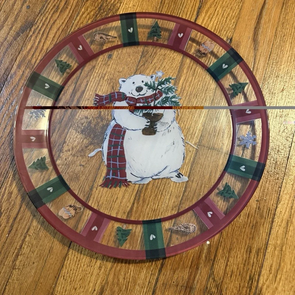 NEW Snow Bear Platter Chop Plate 13